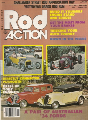 ROD ACTION 1980 MAR - AUSTRALIAN '34 FORDS, PICKING THE RIGHT PISTON RINGS